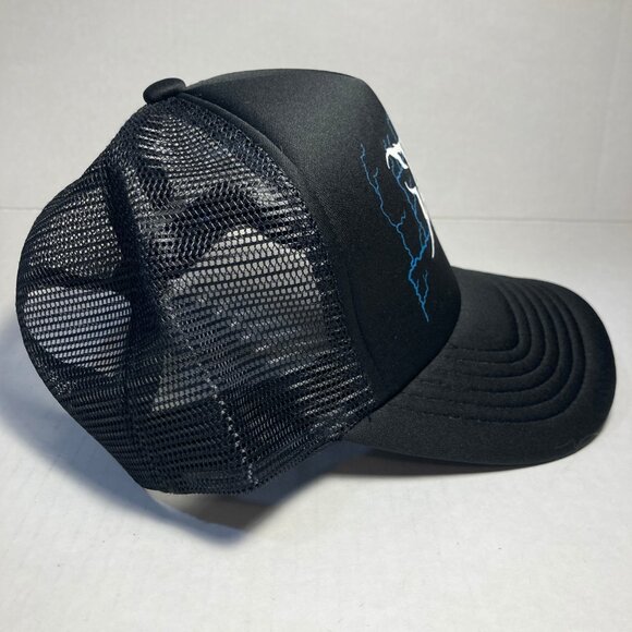 J Balvin Jose Tour Trucker Hat NWOT Snapback Mens Baseball Cap Black Reggaeton - Picture 3 of 12